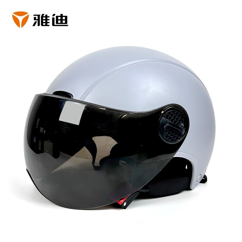 雅迪电动车头盔 骑行安全帽 电瓶车摩托车头盔四季通用 abs外壳 骑行