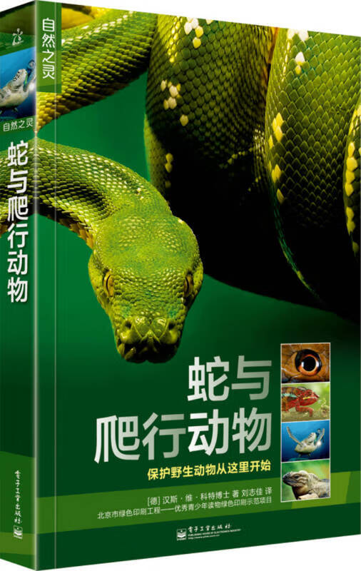 自然之灵 蛇与爬行动物（全彩）9787121240546【正版好书，下单速发】