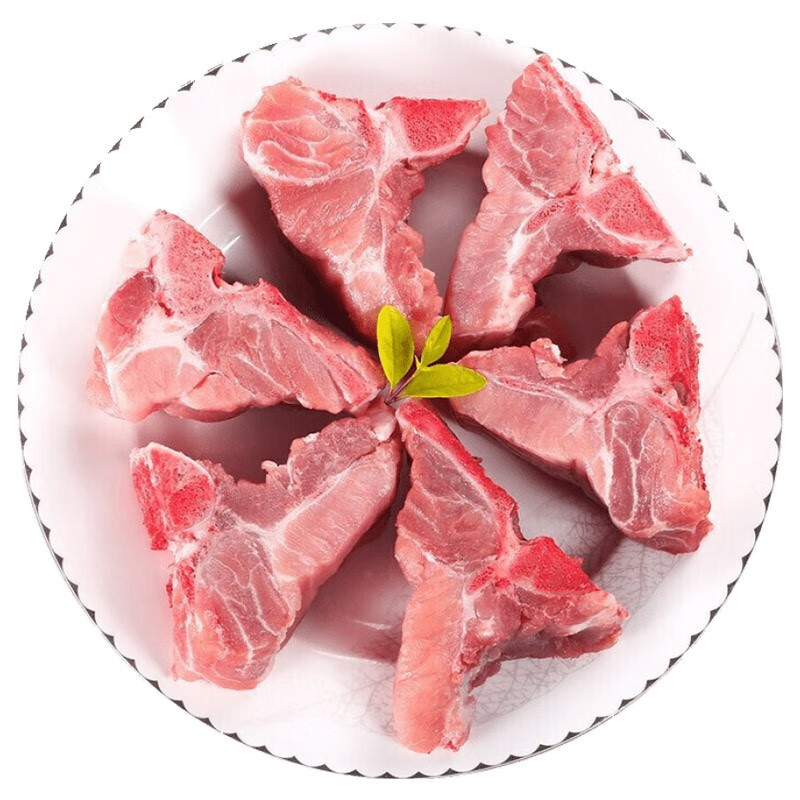 芮瑞 国产猪脊骨东北新鲜猪肉腔骨 烧烤肉食材500g 生鲜