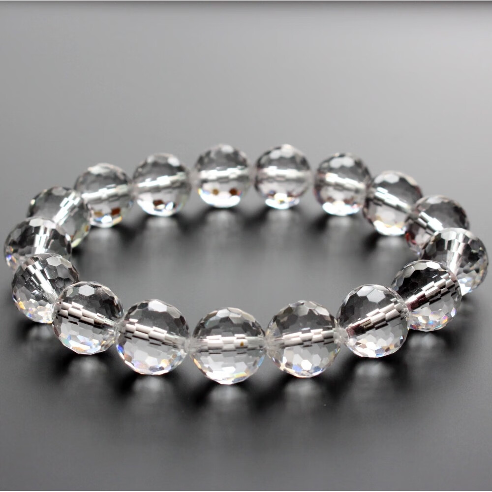 瓶凡收藏级 9a天然巴西白水晶手链 水晶之王男女款手串饰品情人节 8mm