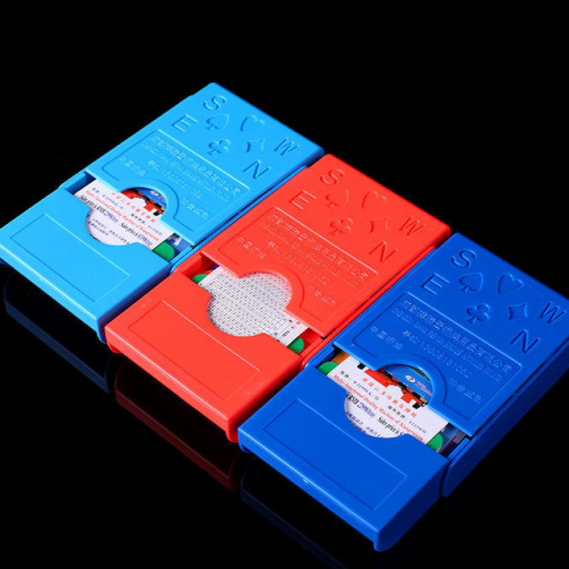 吾诺桥牌用具 桥牌叫牌卡 立式叫牌盒卡 桥牌用品 纸质复膜卡芯 桔色