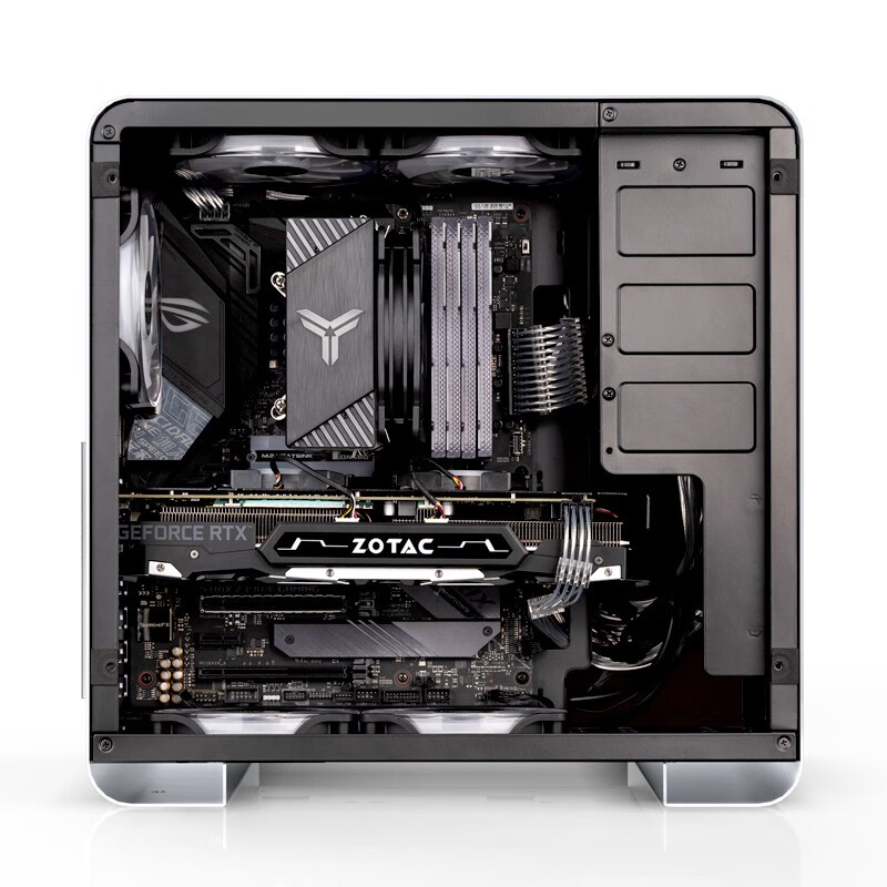 乔思伯（JONSBO）U4 PLUS 银色 ATX铝机箱 （支持ATX主板/支持160mm散热器/支持长显卡/4MM双侧透钢化玻璃）