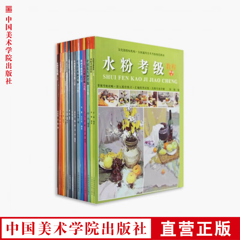 《美术考级通用教材 全套》定价:438 中国美术学院 正版品牌直销 满58包邮