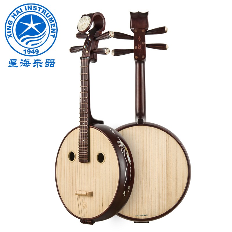 星海(xinghai instrument)中阮山榆木中阮 手工飞天系列阮咸85112t 老