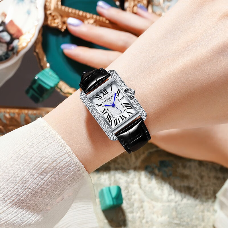 列奥尼达(leonidas)列奥尼达女士手表小方表轻奢小众高级感气质防水