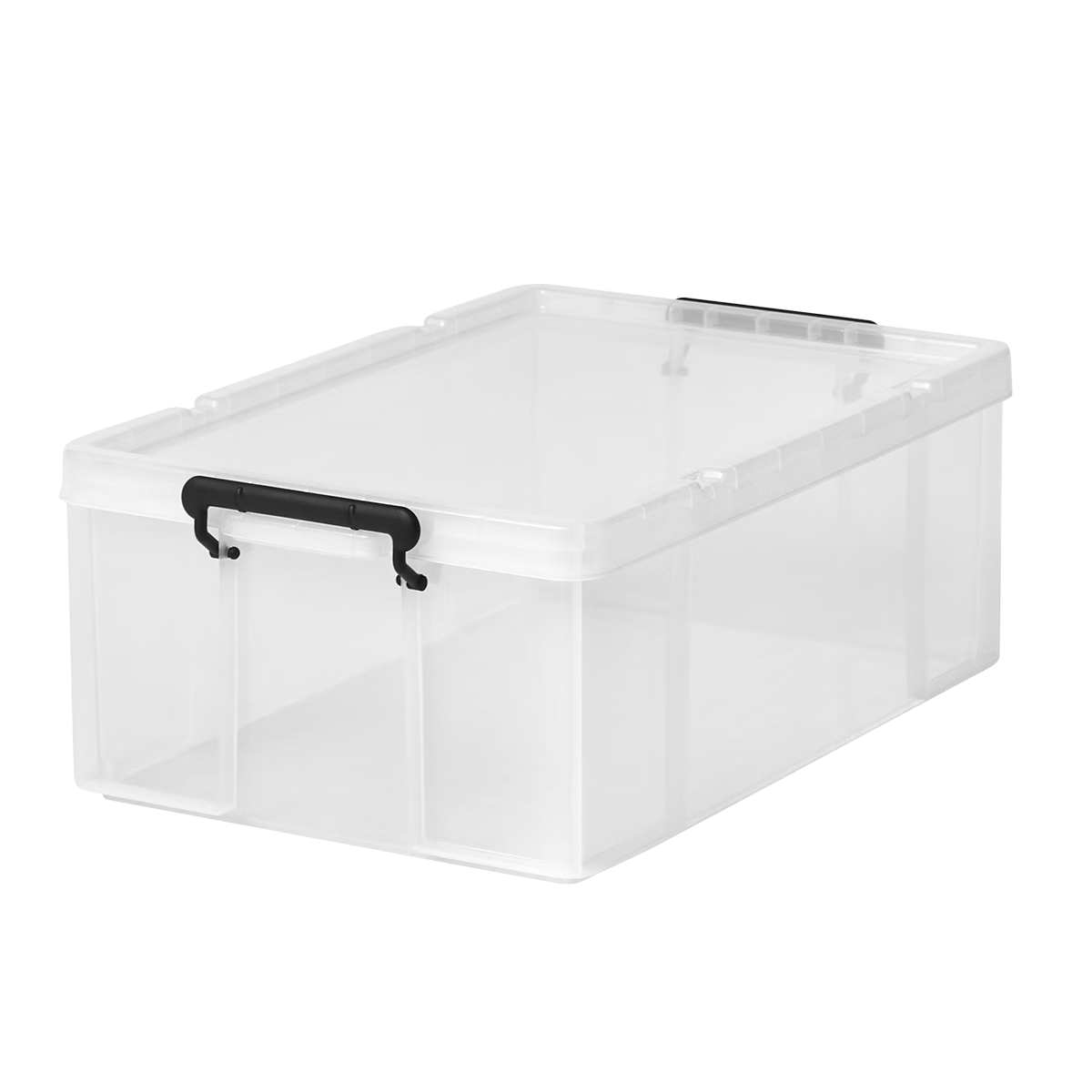 TENMA天馬收納箱大號(hào)加厚直角透明儲(chǔ)物箱塑料箱子車(chē)載整理箱勞克斯 660M 44*66*24.3cm 裝 1個(gè)