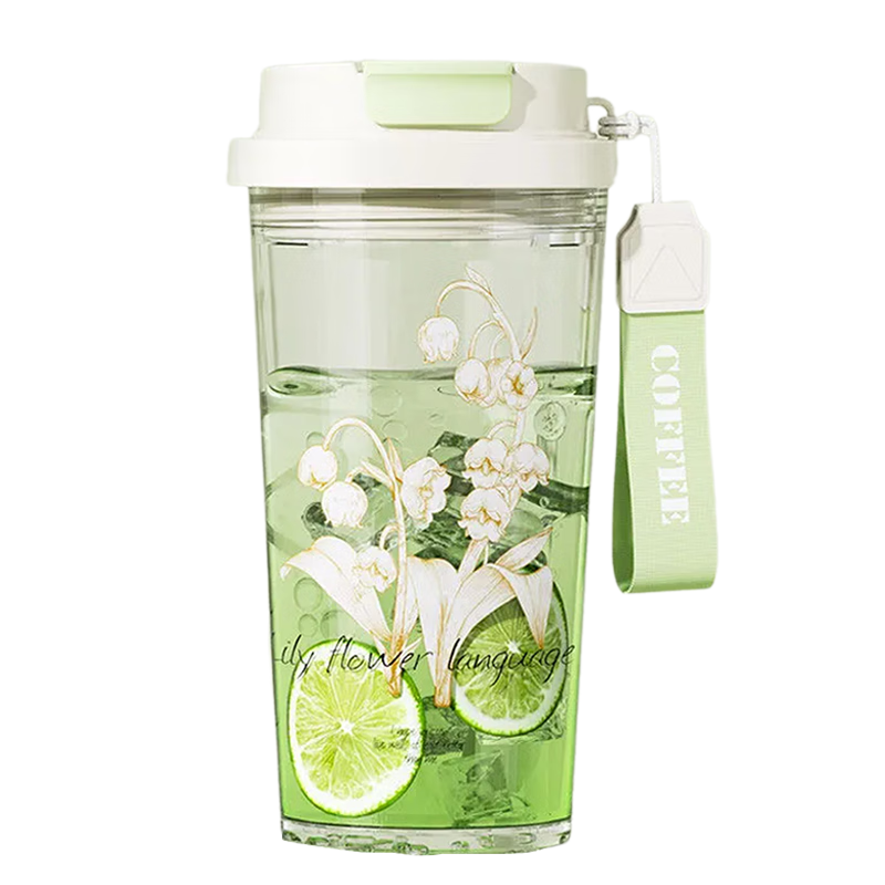 ��ʽ��Ծˮ��˫�����ܱ�����ֵtritanֱ������Ů�ļ���ˮ���ϱ���Я���ֱ� ѿ��ɫ��Tritanˮ���� 580ml