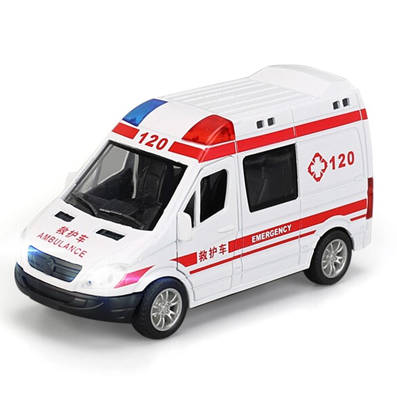 回力救护车玩具车模型合金憨憨六一儿童节车模礼物男孩
