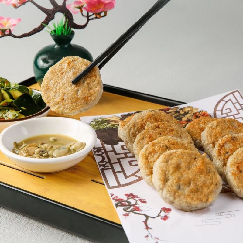 芬氏广东顺德特产均安鱼饼 纯鲮鱼 手工制作无剂 顺丰配送 500克