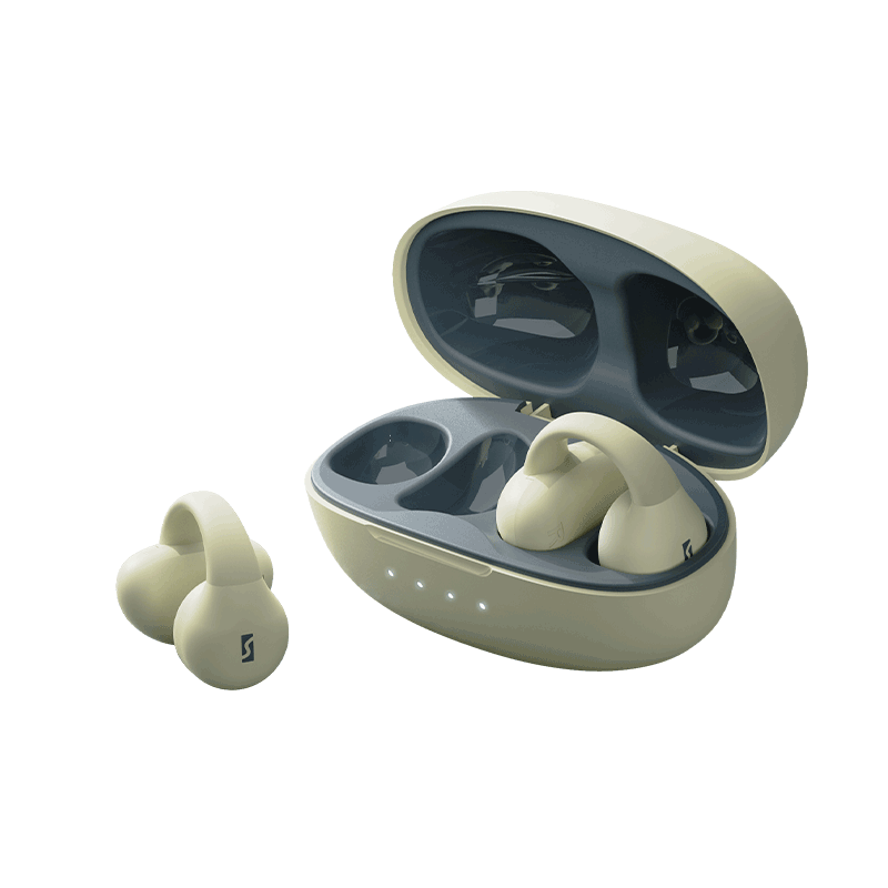 蛇圣 陨石C2真无线蓝牙耳机开放式夹耳夹式骨传导概念不入耳运动跑步健身防汗水适用Vivo |6| ||