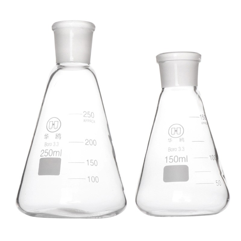 成阳实验室标准口三角烧瓶锥形瓶玻璃磨口接受瓶 100ml/19标口
