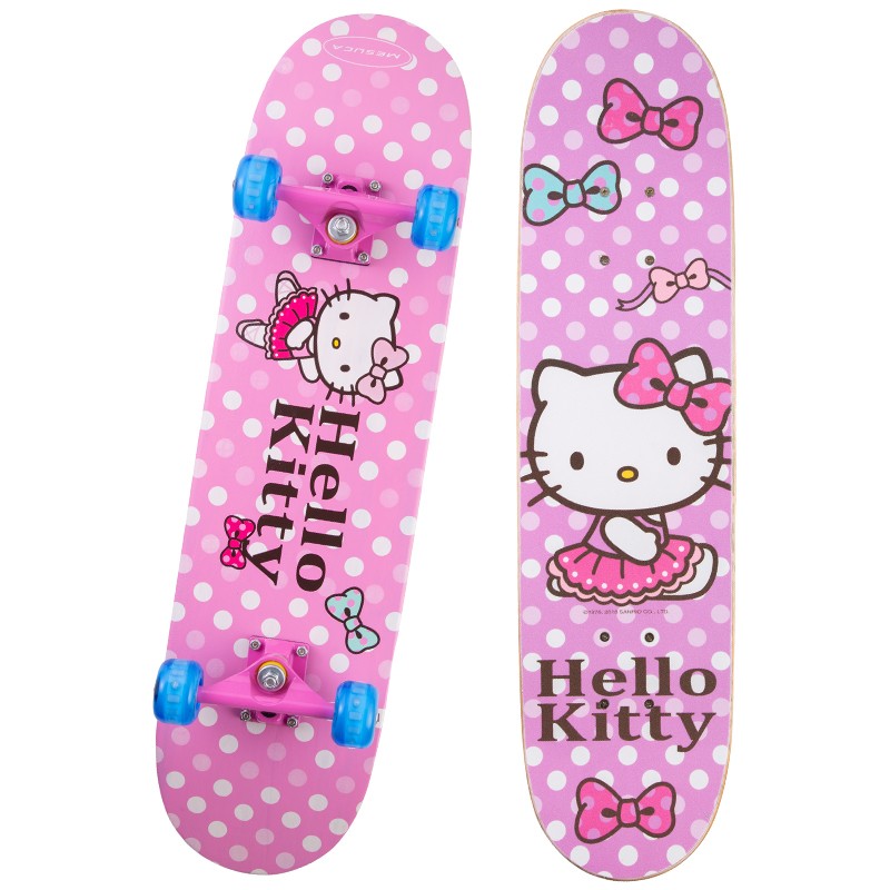 凯蒂猫(Hello Kitty) 四轮滑板 双翘板公路刷街成人滑板车儿童青少年初学者专业枫木长板