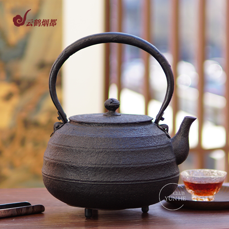 3l铁壶小泉仁左卫门面取玉缘