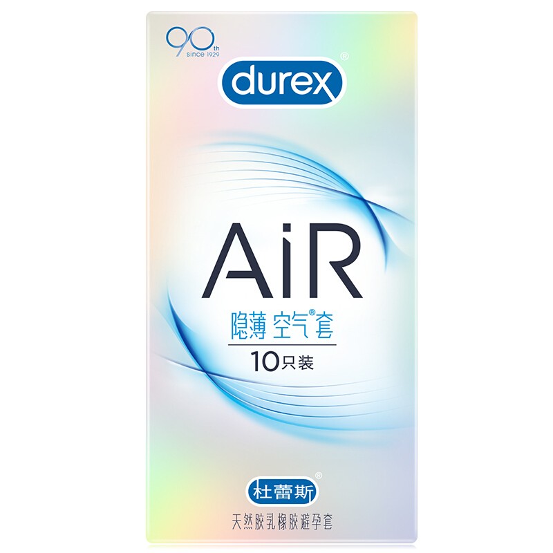 杜蕾斯 air热薄空气套超薄避孕套男安全套 10只/盒