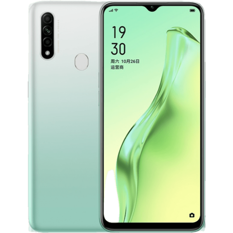 OPPO A8安卓手机6.5英寸水滴屏4230mAh大电池后置AI三摄全网通 天青色 4G+128G【全网通】95新