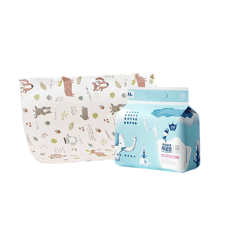 子初一次性隔尿墊50片33*45cm+愛貝迪拉可洗隔尿墊抑菌款80*100cm