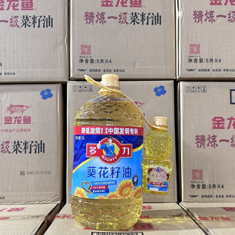 多力葵花籽油5L+238ml/玉米油/芥花油/特香菜籽油多規(guī)格選擇 多力葵花籽油5L (+238ml小油)