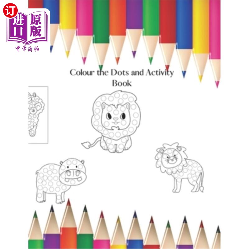 海外直订colouring in the dots and activity book: lots of dotty