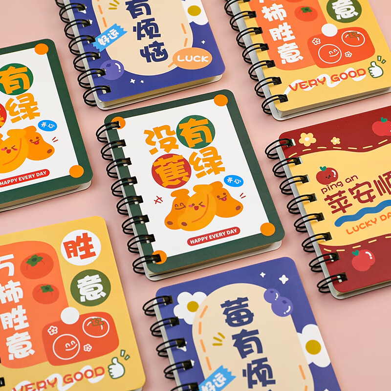 儿童幼儿园班级奖品创意励志文具初中开学礼物 谐音成语侧翻本/10本