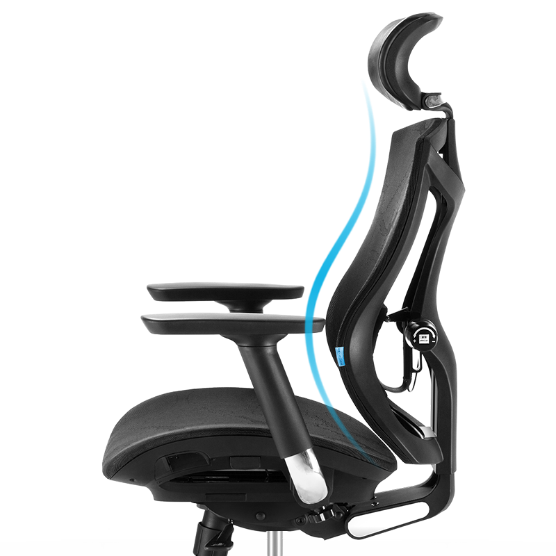 西昊V1（SIHOO）人体工学椅电脑椅子家用 办公椅可躺 老板椅 椅子靠背 电竞椅家用网布座椅  黑色 1713元