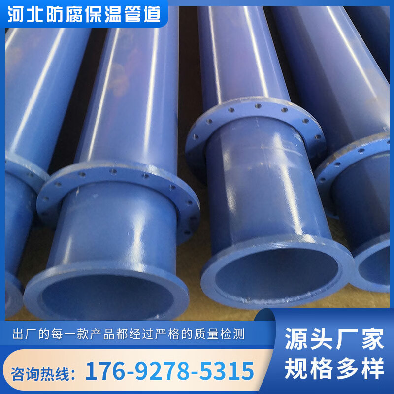 惠利得法兰焊接弯头三通异径管涂塑活套双盘法兰短无缝直管接头整铸铁