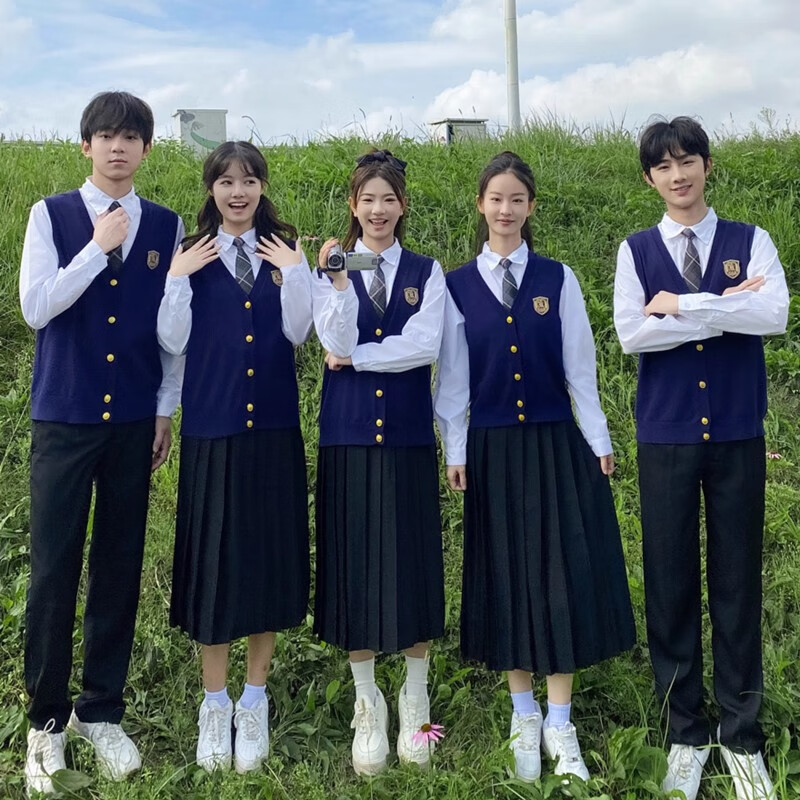 玺柠xining合唱诗歌朗诵比赛服装学生运动会演出服初中高中毕业班服