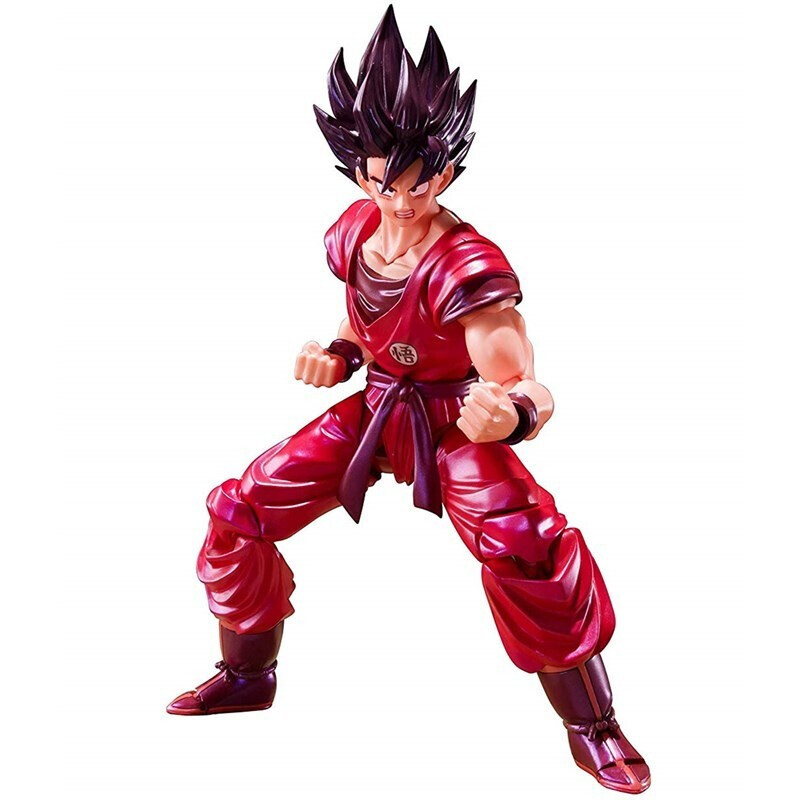 万代（BANDAI） SHF七龙珠超级赛亚人手办模型玩具 15cm SHF界王拳孙悟空全新现货