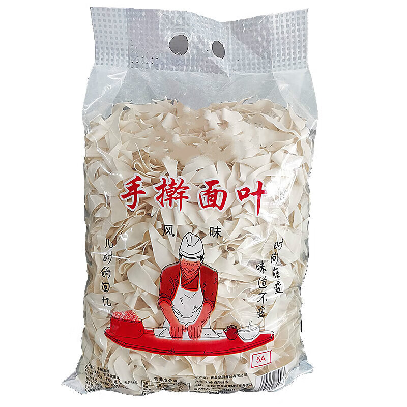 俏滋郎农家原味手工面片柳叶刀削面片山东面琪大面叶方便早餐家庭装
