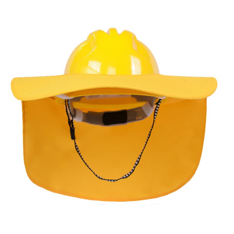 夏季安全帽遮帘布罩工地防晒透气施工建筑工地男女太阳帽可搭配安全帽