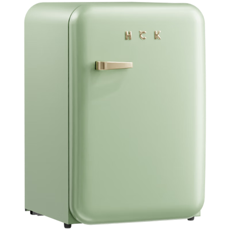 哈士奇HCK冰箱 【人氣熱銷(xiāo)】107升小冰箱家用迷你單門(mén)客廳飲料冰柜1-2人冷凍冷藏兩用宿舍冰箱130RDC 107L薄荷綠帶把手|冷凍冷藏