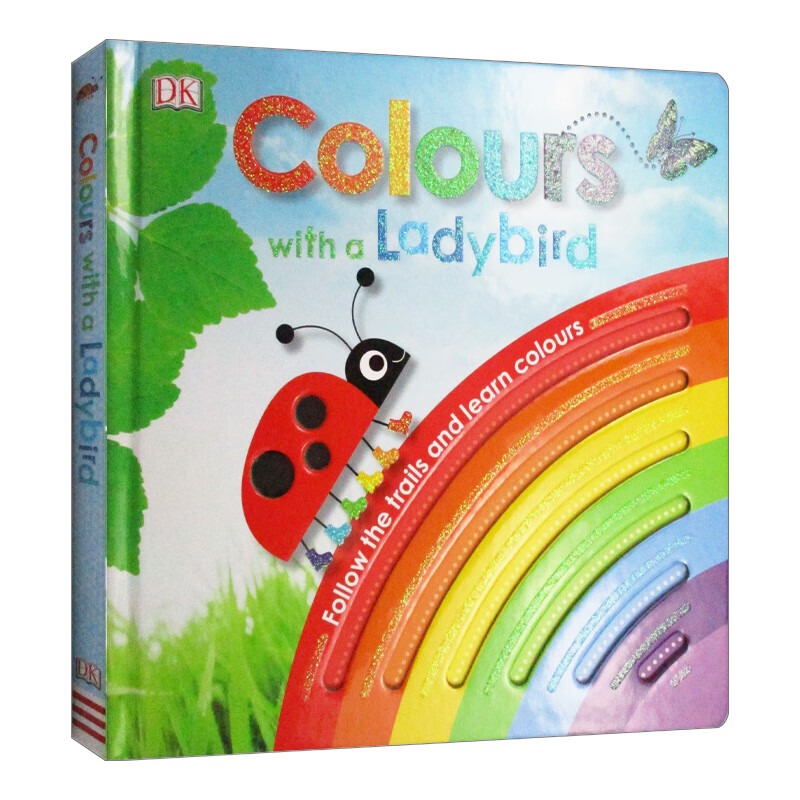 进口原版书 colors with a ladybug 跟着小瓢虫学颜色 英文版