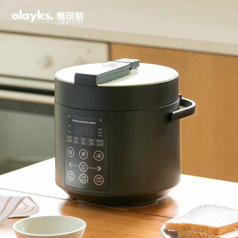 欧莱克（olayks）迷你电压力锅2l电力高压锅家用小型电压电饭锅多功能2人2升高压力小1-2智能电饭煲YBW2001A