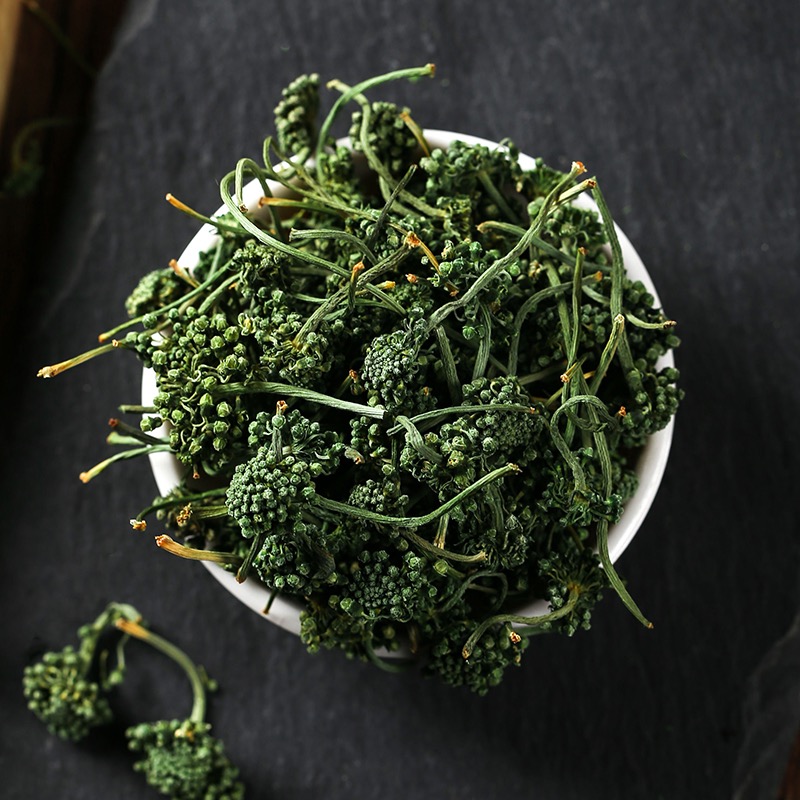 煜树人参花茶长白山人参花茶大朵新鲜绿参花泡茶泡酒 人参花100g