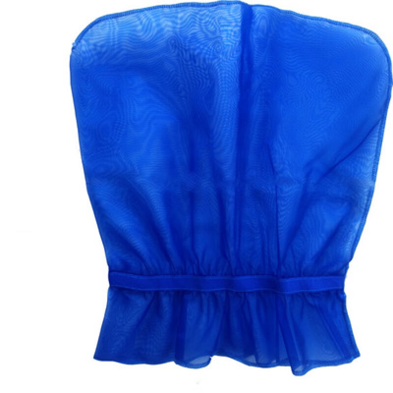 户外钓鱼蚊帐防蚊子头罩蚊帐罩头睡觉防蚊专用脸部头部防蚊罩午的 蓝