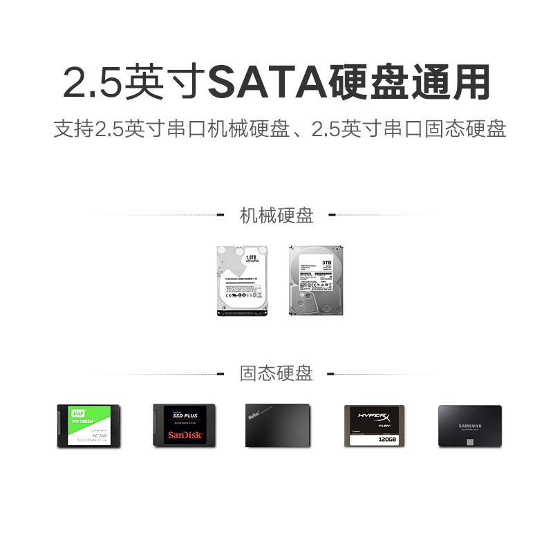绿联移动硬盘盒2.5/3.5 SATA适用希捷SSD 50208别的牌子的3.5寸的机械硬盘能用吗？