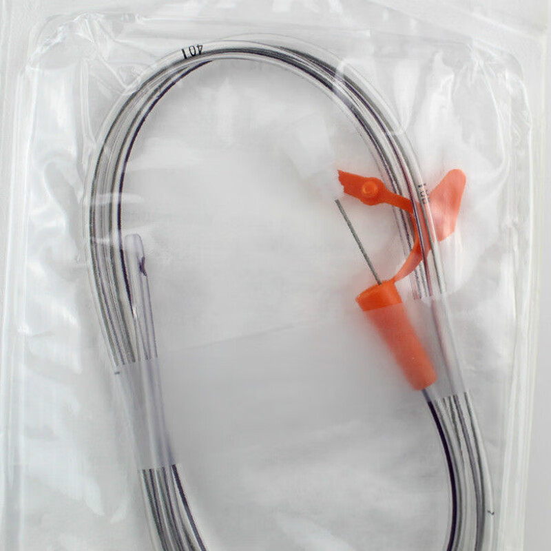 丽洁导丝胃管一次性聚氨酯鼻饲管硅胶置留30天经鼻喂养导丝胃肠管 16