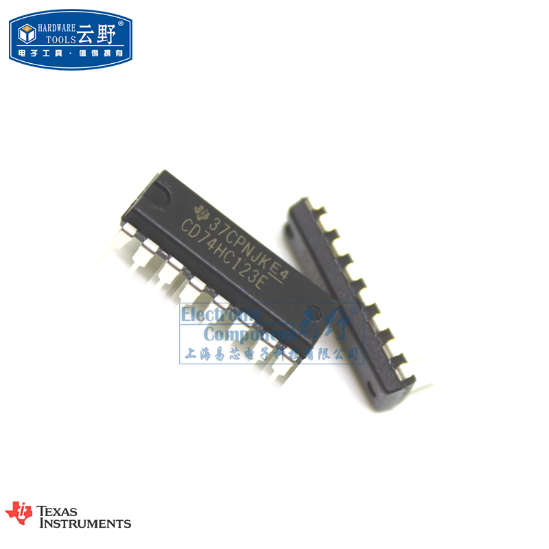 【高科美芯】ic集成电路cd74hc123e dip16直插 单稳态多谐振荡器 芯片