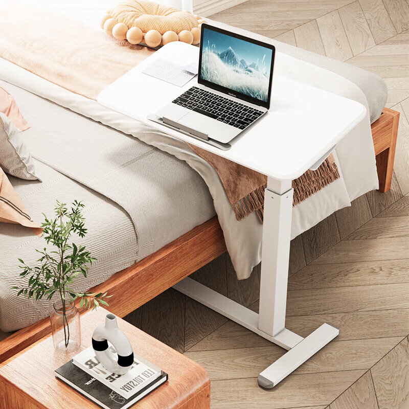 JOYSEEKER可移动升降翻转床边桌家用客厅沙发边桌笔记本电脑桌站立式工作台