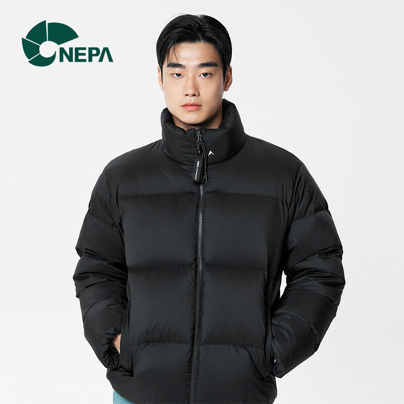 nepa耐葩户外秋冬新款鹅绒服男女通用夹克7hf2063 黑色 160/84a 090