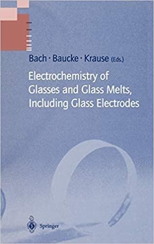 预订 electrochemistry of glasses and glass melts, in