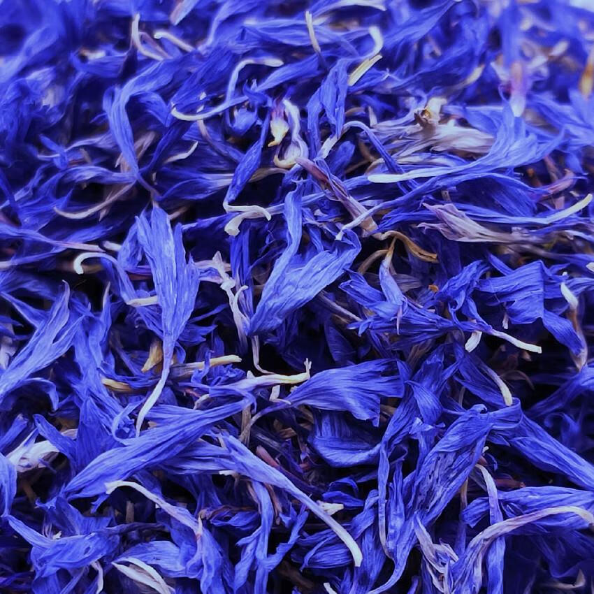 晗畅蓝色矢车菊花瓣玫瑰花瓣咖啡烘焙装饰用干花 天然混合花瓣 10克