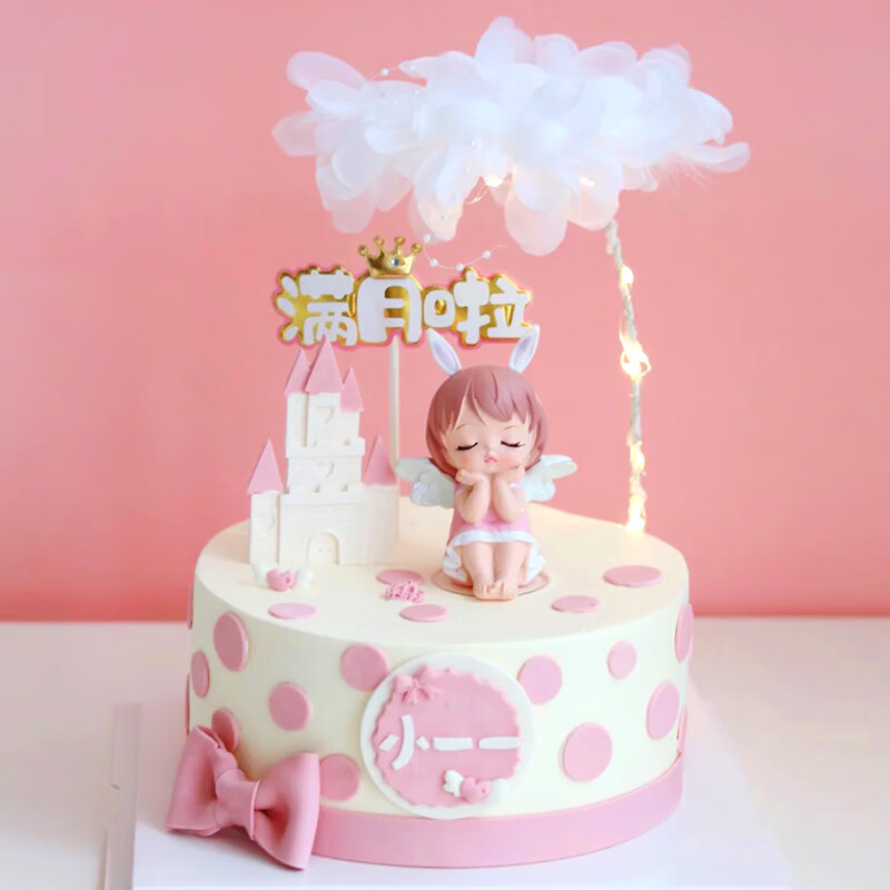 网红周岁宝宝儿童生日蛋糕男宝女宝满月百日宴同城配送北京上海深圳