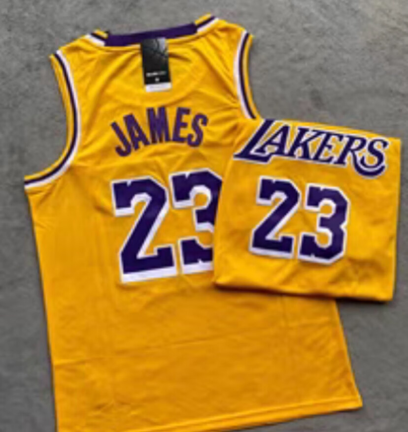 tyburn騰讯体育nba官方旂舰湖人骑士詹姆斯球衣23号复古网眼刺绣休闲