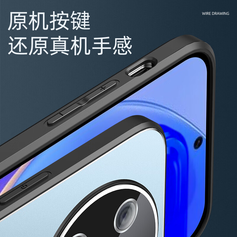 法玛奇适用华为NZONE50Pro壳50por金属SP21050p防摔pr0男5g全包边带保护 NZONE 50 Pro【黑色*金属磨砂壳】带镜头