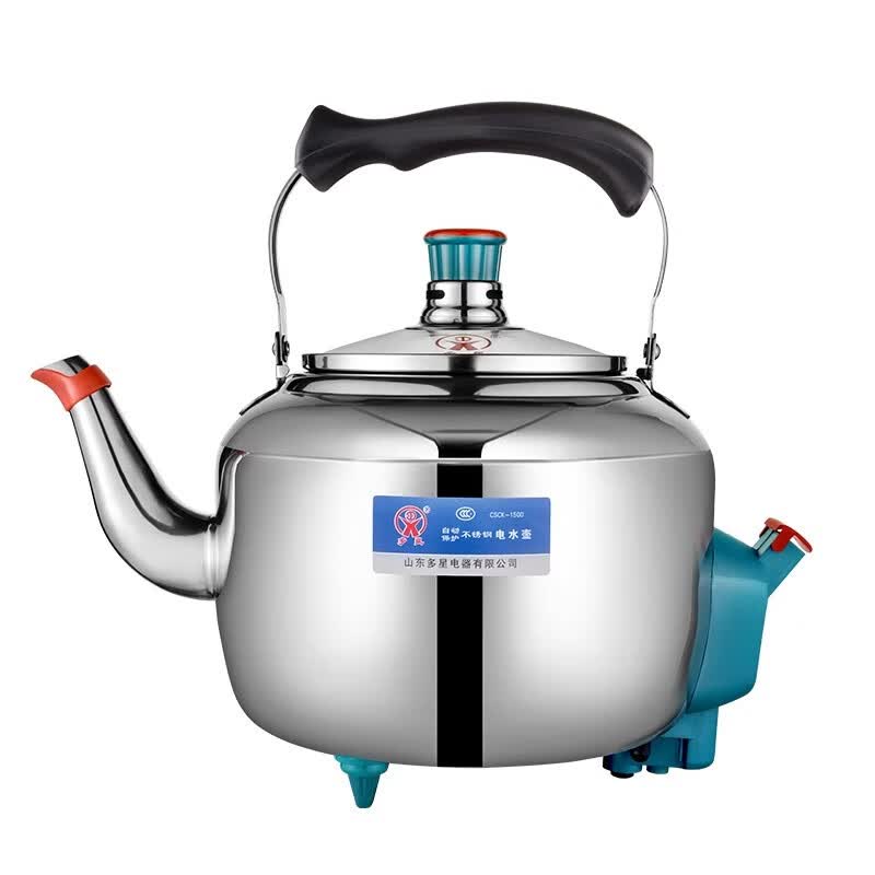 多星山东 csck-1500电水壶304不锈钢电壶4.6l智能鸣笛电热水壶 4.