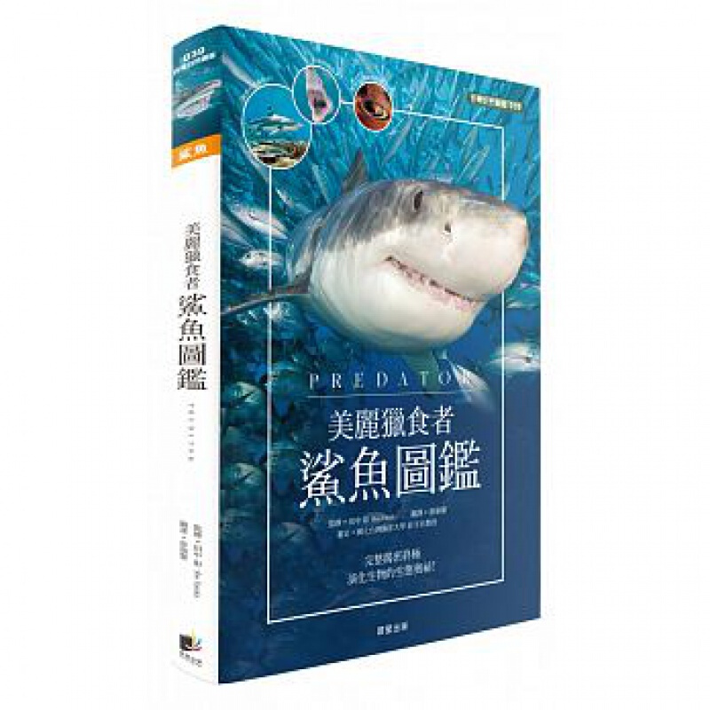 预订港台原版 鲨鱼图鉴 认识各种各样的鲨鱼探索鲨鱼的智慧与奥秘自然科学