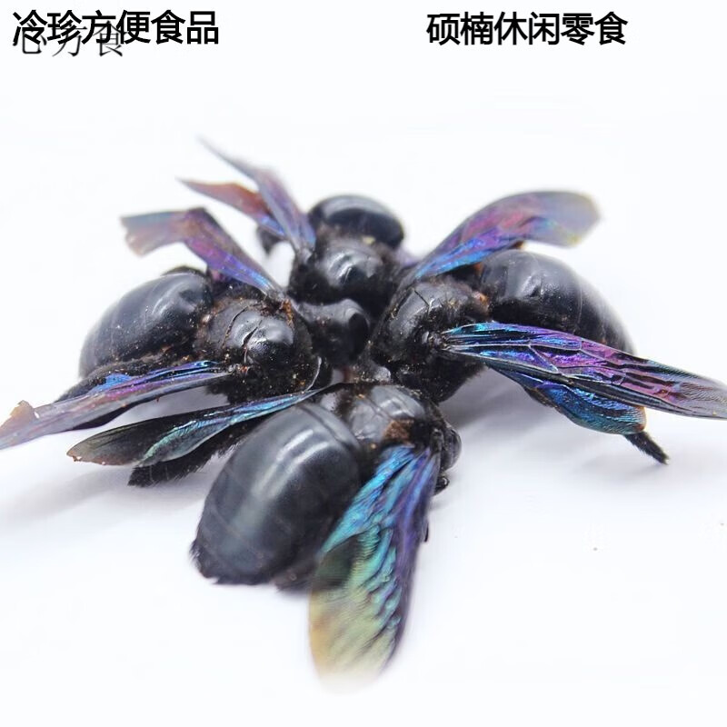 食怀广西竹蜂大盐竹蜂乌蜜蜂竹筒蜂咸竹蜂泡水声哑咽痛 袋装10只