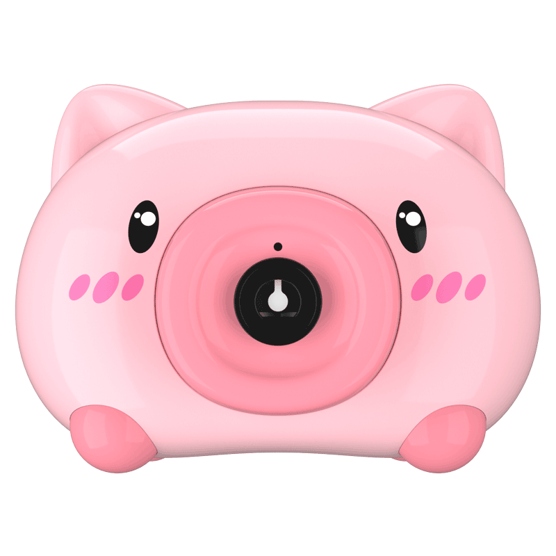 拍2件斯纳恩小猪相机泡泡机抖音同款玩具儿童吹泡泡枪网红全自电动