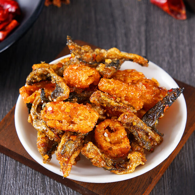 隆杨鱼皮麻辣休闲辣味零食香酥香辣油炸鱼即食童年怀旧味道 10袋 19g