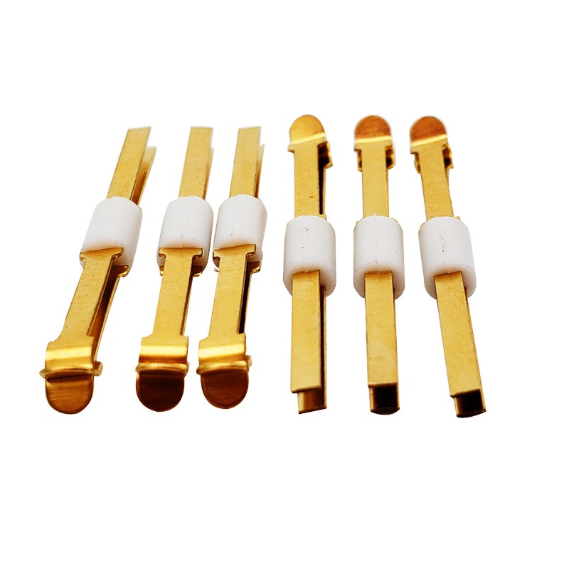 扑哩扑剌铜片探针定位弹片针两片针夹片针铜片 1.0m